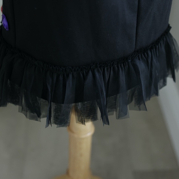 Little Black Dress Sleeveless Faux Jewels Party Recital Special Occasion Girls - Picture 11 of 12